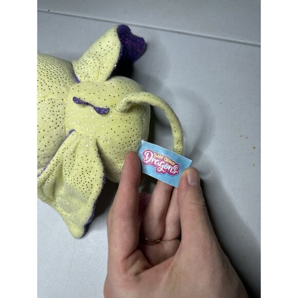 Baby Gemmy Dragons Plush Green And Purple Mystery 6 Inch 4134 - Picture 8 of 9